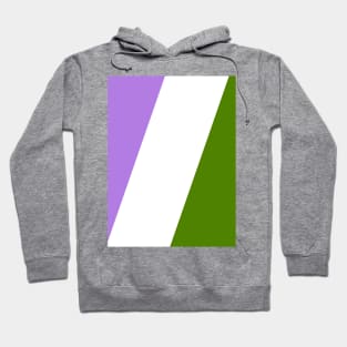 Proud Genderqueer Pride Flag (Proud LGBTQ+ Community Pride Flag) v2 Hoodie